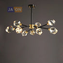 DecorBites™ Crystal Copper Chandelier Lighting for Dinning Room