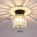 DecorBites™ Crystal Pendant Ceiling Light, Modern E27 Semi Flush Design for Home Decor