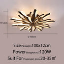 DecorBites™ LED Ceiling Chandelier Lights for Living Room Bedroom Dining Study White Black