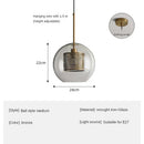 DecorBites™ Glass Ball LED Pendant Lamp for Modern Nordic Bedroom Kitchen Living Room Lighting