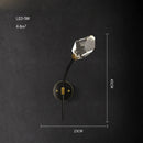 DecorBites™ Black Crystal Copper LED Chandelier - Art Deco Hanging Lamp for Dinning Room