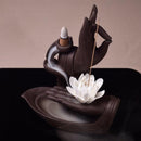 Lotus Of Life Flower Waterfall Backflow Incense Burner