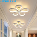 DecorBites™ Acrylic Flower Twisted LED Chandelier Ceiling Lamp for Living Room, Hotel Decor