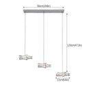 DecorBites™ Crystal Stars LED Pendant Chandelier for Modern Living Dining Room Decor