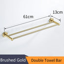 DecorBites™ Golden Swan Bath Hardware Set: Towel Rack, Toilet Paper Holder, Tissue Roll Holder
