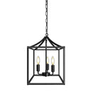 DecorBites™ Black Farmhouse Chandelier for Dining Kitchen Living Room E14 Lamp