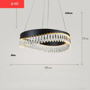 DecorBites™ Golden Crystal Stainless Steel Chandelier for Dining Room