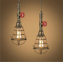 DecorBites™ Iron Pipe Pendant Lights Holder Retro Loft Indoor Ceiling Hanging Lamp
