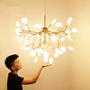 DecorBites™ LED Branch Chandelier: Heracleum Lustre Salon Lighting for Kitchen, Bar, and Restaurant