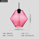 DecorBites™ Geometric Glass Pendant Light Collection: Modern Crystalline Pendant Series