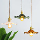 DecorBites™ Green Glass Hanging Light: Modern LED Pendant Lamp for Living and Dining Room