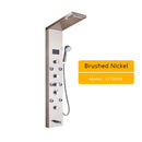 DecorBites™ LED Light Shower Panel Faucet with Waterfall Rain Shower Head and Massage Jets
