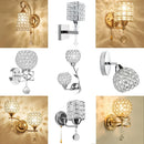 DecorBites™ Crystal Wall Sconce: Modern Bedside Wall Lamp for Home Decor