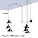 DecorBites™ Geometric LED Pendant Light for Living Room Bedside - Nordic Style Glam Fixtures