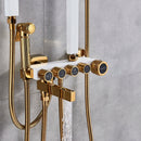 DecorBites™ 5-Function Shower Faucet Set with Rain Shower Head, Hand Shower, and Bathtub Spout