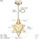 DecorBites™ Glass Copper LED Pendant Light for Kitchen Cafe Living Room