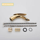 DecorBites™ Golden Rose Bathroom Faucet Waterfall Basin Mixer Taps - Luxury Single Hole