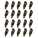 RAL8100 x20 Package Mini Brass Accent Light Low Voltage LED Outdoor Landscape Spotlight