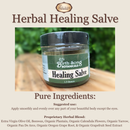 Healing Salve Made with Calendula and Plantain,Unscented