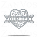 Heart Swirl Couple Monogram