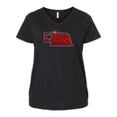 Nebraska Heart Cutout V-Neck Rhinestone Tee | Multiple Sizes | Nature Finds & Designs