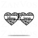 Heart Rose Monogram