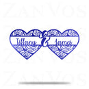 Heart Rose Monogram