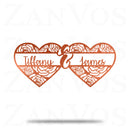 Heart Rose Monogram
