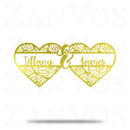 Heart Rose Monogram