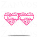 Heart Rose Monogram