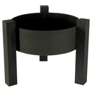 Heavy Duty Fire Pit Bowl with Modern Sturdy Steel Legs (D)24" (H)22" angle view
