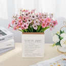 DecorBites™ Artificial Cherry Blossom Wall Flowers - Home Garden Wedding Decor