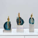 DecorBites™ Agate Crystal Golden Sculpture - Modern Home Decor Ornament