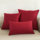 DecorBites™ Ivory Sofa Cushion Cover Solid Basic 30x50cm - 60x60cm