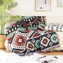DecorBites™ Knitted Nordic Plaid Blanket - Cozy Home Decor and Sofa Cover