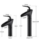 DecorBites™ Gold Waterfall Wine Glass Basin Faucet - Single Lever Bathroom Mixer