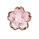 DecorBites™ Japanese Style Glass Plates with Golden Border - Set of 3 | Mini Seasoning Dessert Bowls