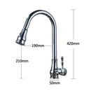 DecorBites™ Gold Brass Kitchen Faucet Rotatable Mixer Tap Single Handle Hot&Cold Water