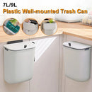 DecorBites™ Kitchen Wall-Mounted Waste Bin with Lid - Cabinet Door Hanging Garbage Can