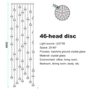 DecorBites™ Crystal Ball Chandelier: Stylish Meteor Shower Lighting for Restaurant, Bar, and Home