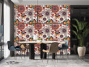 Mandala and Flowers Wallpaper