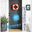 Hello Lakeside Porch Leaner Welcome Sign