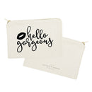 Hello Gorgeous Cotton Canvas Cosmetic Bag