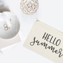 Hello Summer Cotton Canvas Cosmetic Bag