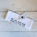 Hemingway Quote "We Ate Well and Loved Each Other" Thirsty Boy Dish Towel | Cotton Flour Sack Kitchen Towel | 30" x 30"