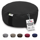 Hemp Zafu Meditation Cushion - 17 oz. Hemp Fabric with Organic Buckwheat Hull fill