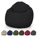 Hemp Bean Bag Chair Lounger - Adult & Teen size Traditional Classic 6 panel beanbag remove wash Eco Friendly Organic 18 oz. Hemp Fabric Comfy Bean - MADE IN USA