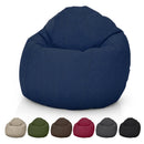 Hemp Bean Bag Chair Lounger - Adult & Teen size Traditional Classic 6 panel beanbag remove wash Eco Friendly Organic 18 oz. Hemp Fabric Comfy Bean - MADE IN USA
