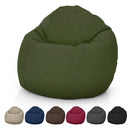 Hemp Bean Bag Chair Lounger - Adult & Teen size Traditional Classic 6 panel beanbag remove wash Eco Friendly Organic 18 oz. Hemp Fabric Comfy Bean - MADE IN USA