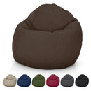 Hemp Bean Bag Chair Lounger - Adult & Teen size Traditional Classic 6 panel beanbag remove wash Eco Friendly Organic 18 oz. Hemp Fabric Comfy Bean - MADE IN USA